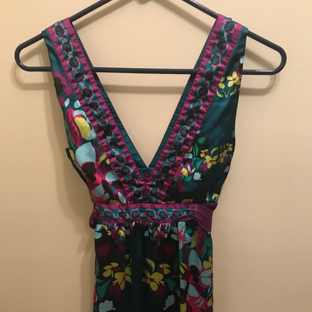 H&M floral satin dress, Sz 4 - Picture 3 of 4